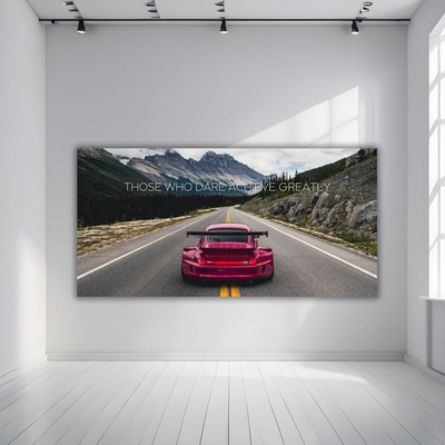 "Those Who Dare" Wide Porsche ZE Wall Art