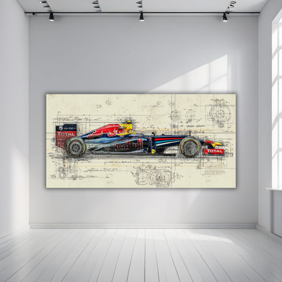Formula 1 Redbull Spec Wall Art
