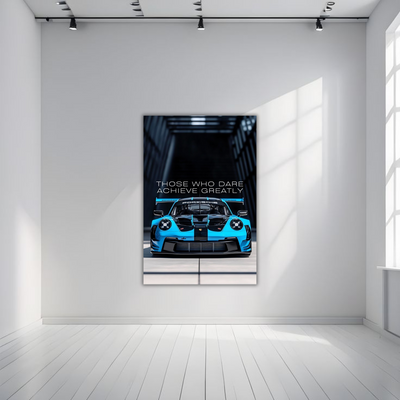 Blue Porsche GT3RS Wall Art