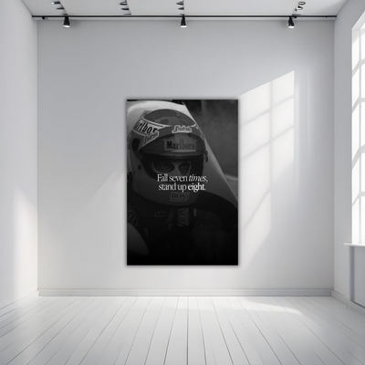 "Fall 7 Times" Niki Lauda Wall Art