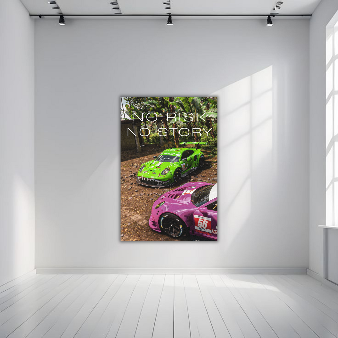 Porsche GT3RS Jungle Wall Art