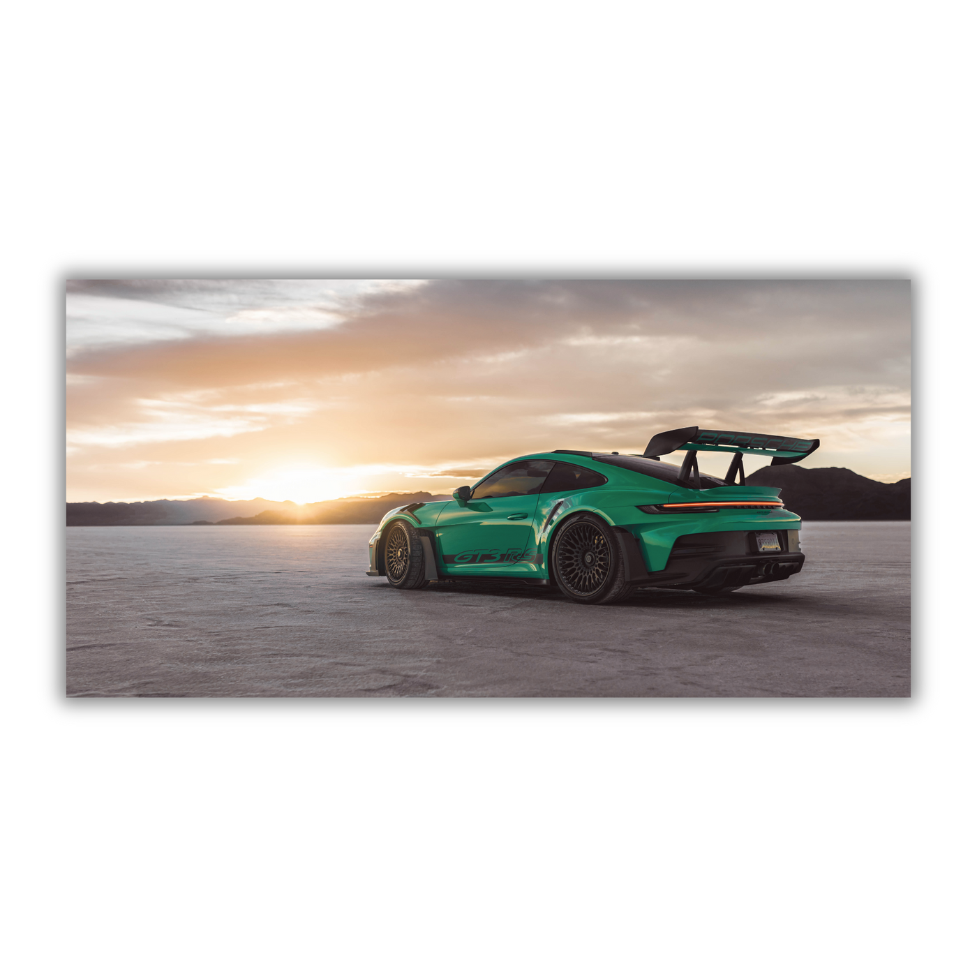 Green Porsche GT3RS ZE Wall Art