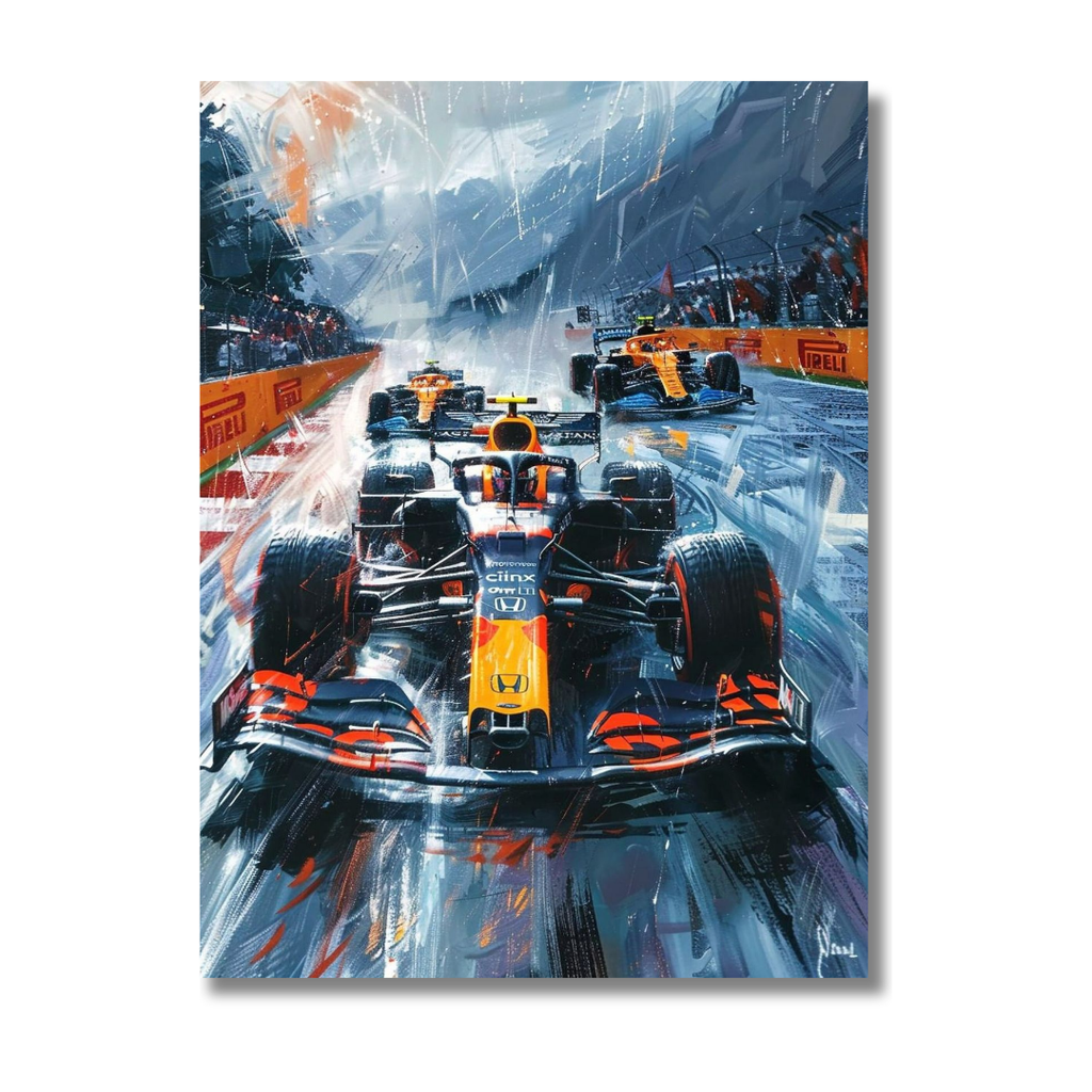 Max Verstappen Red Bull F1 Car Wall Art – Techbuds Apparel