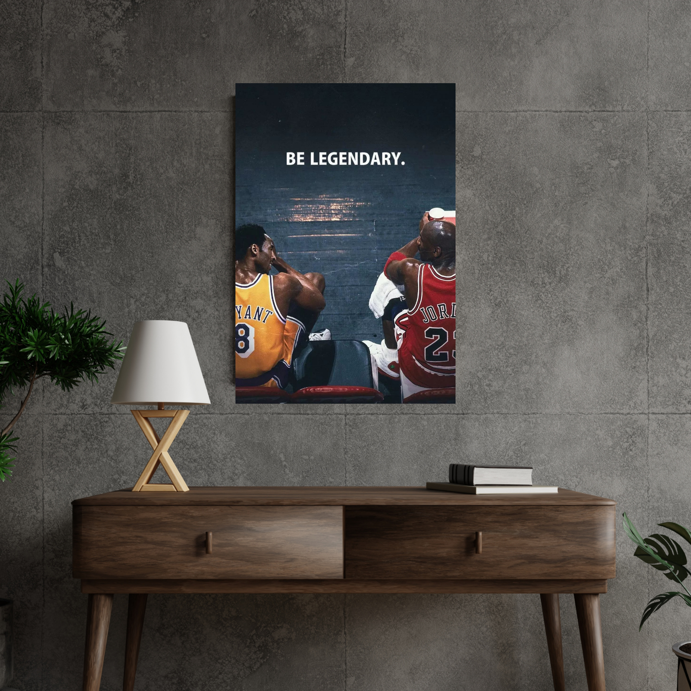 Be Legendary Bryant & Jordan Wall Art