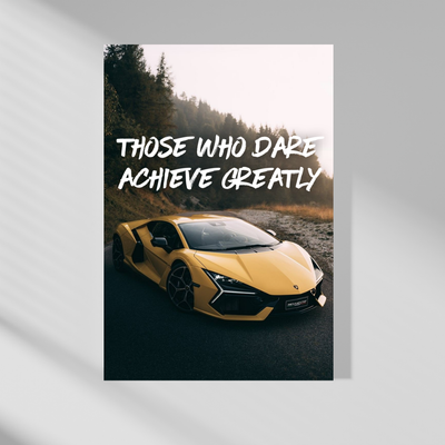 Yellow Lamborghini Revuelto Wall Art