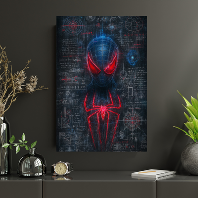 Spider Man Blueprint Wall Art