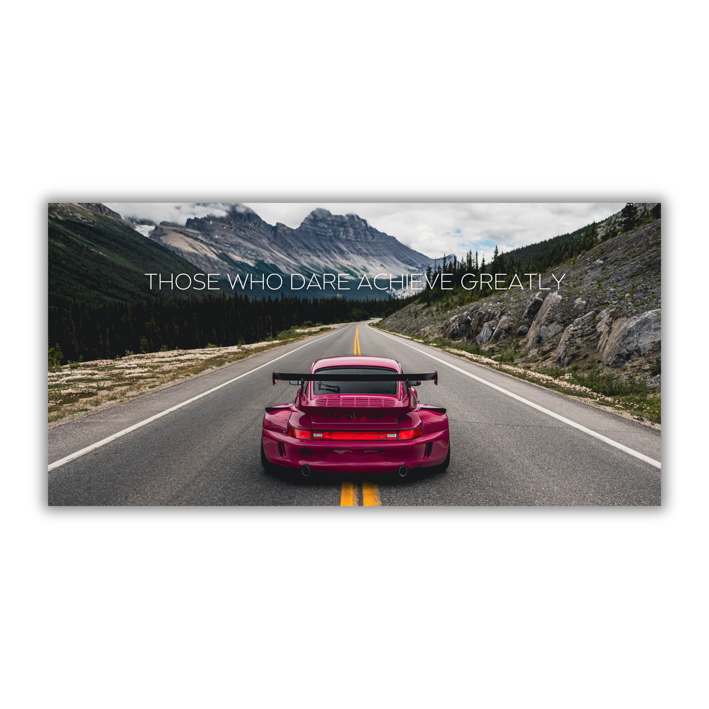 "Those Who Dare" Wide Porsche ZE Wall Art