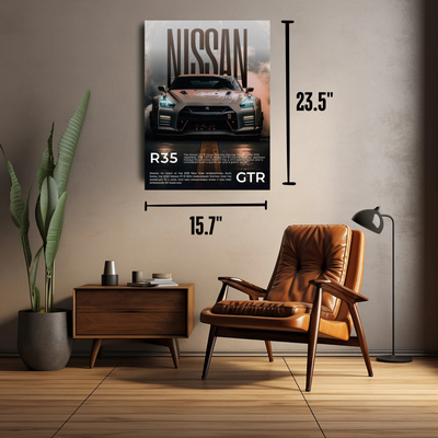 Nissan GTR Spec Wall Art