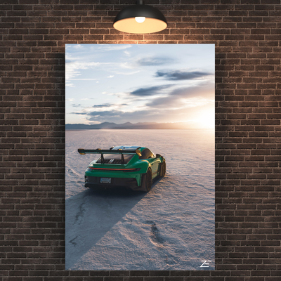 Sunset Porsche GT3RS ZE Wall Art