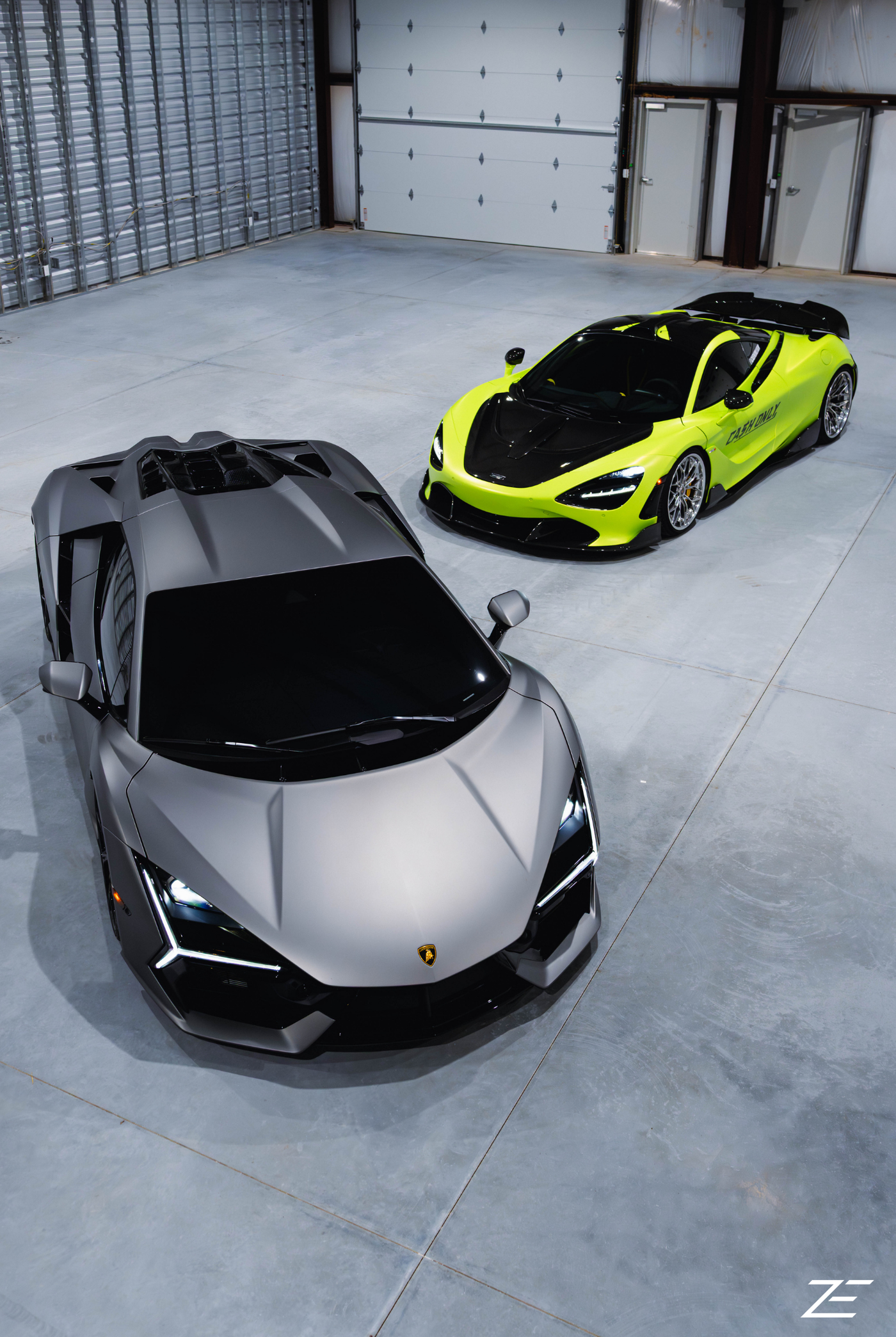 Lambo & Mclaren ZE Vertical Wall Art