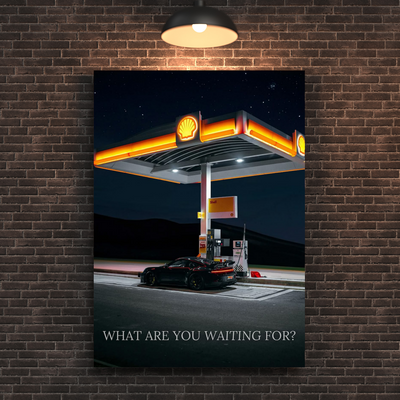 Porsche Waiting Wall Art
