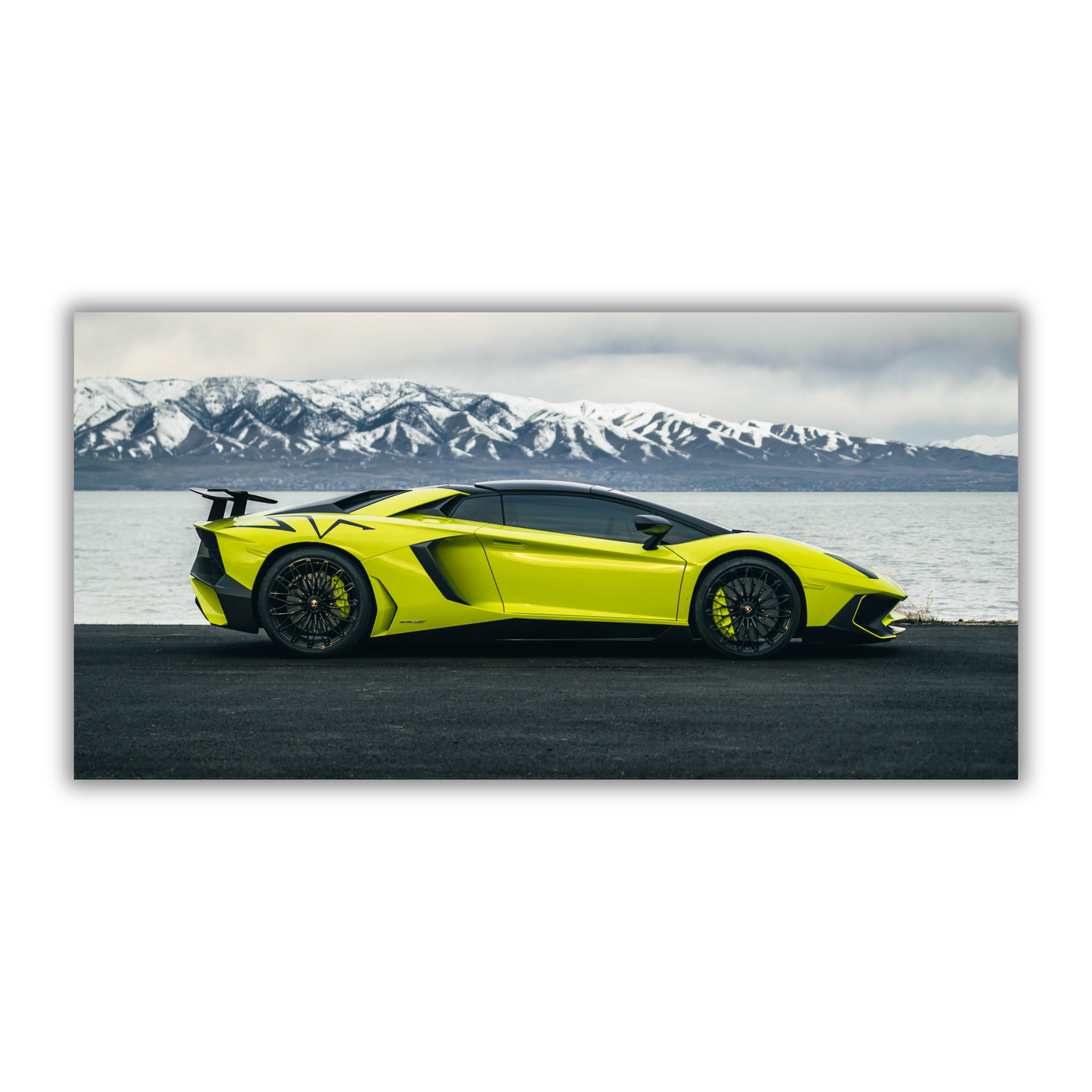 Lamborghini Aventador SV Roadster Yellow ZE Wall Art