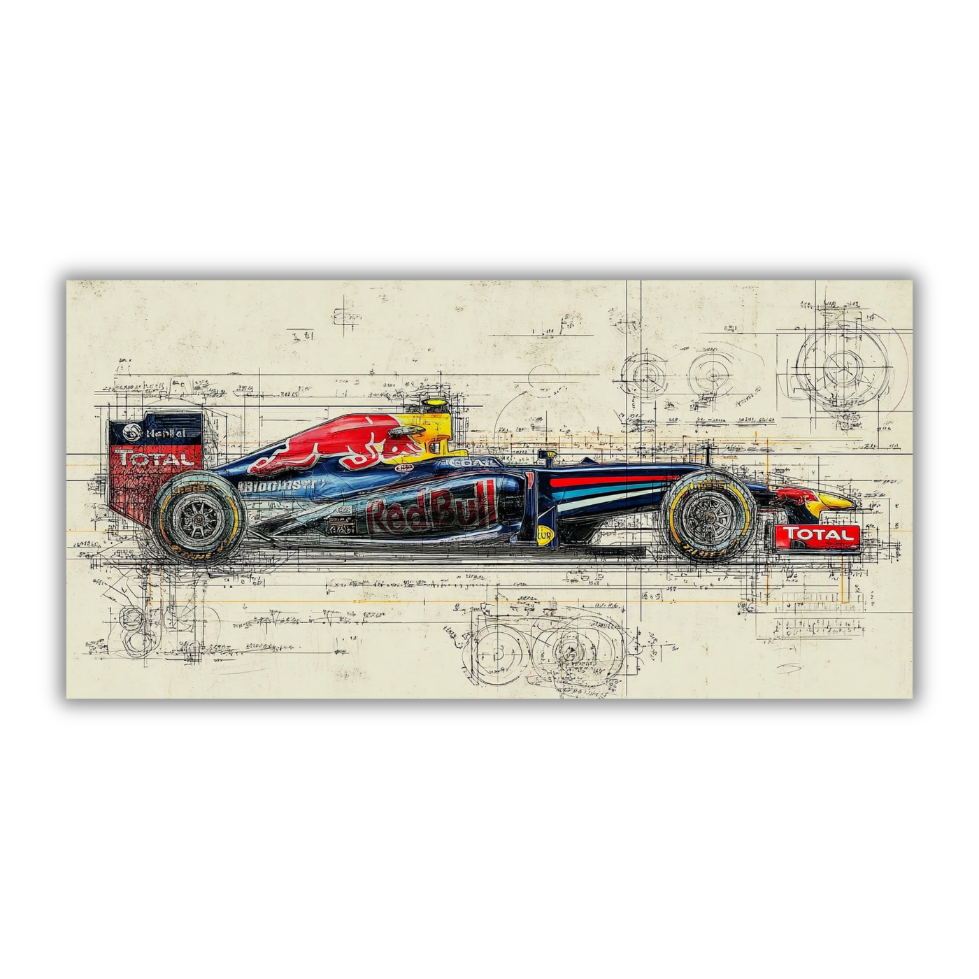 Formula 1 Redbull Spec Wall Art